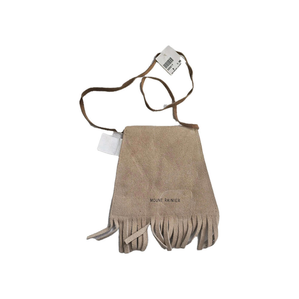 Leather‎ Fringe Bag, Tan, Beaded, X-small - Picture 3 of 6